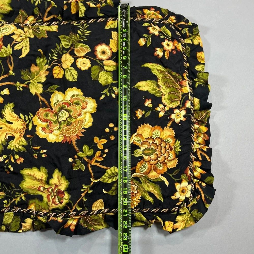 Set Of 2 Croscill Home Standard Pillow Shams Multi Floral Cotton Bedding Decor